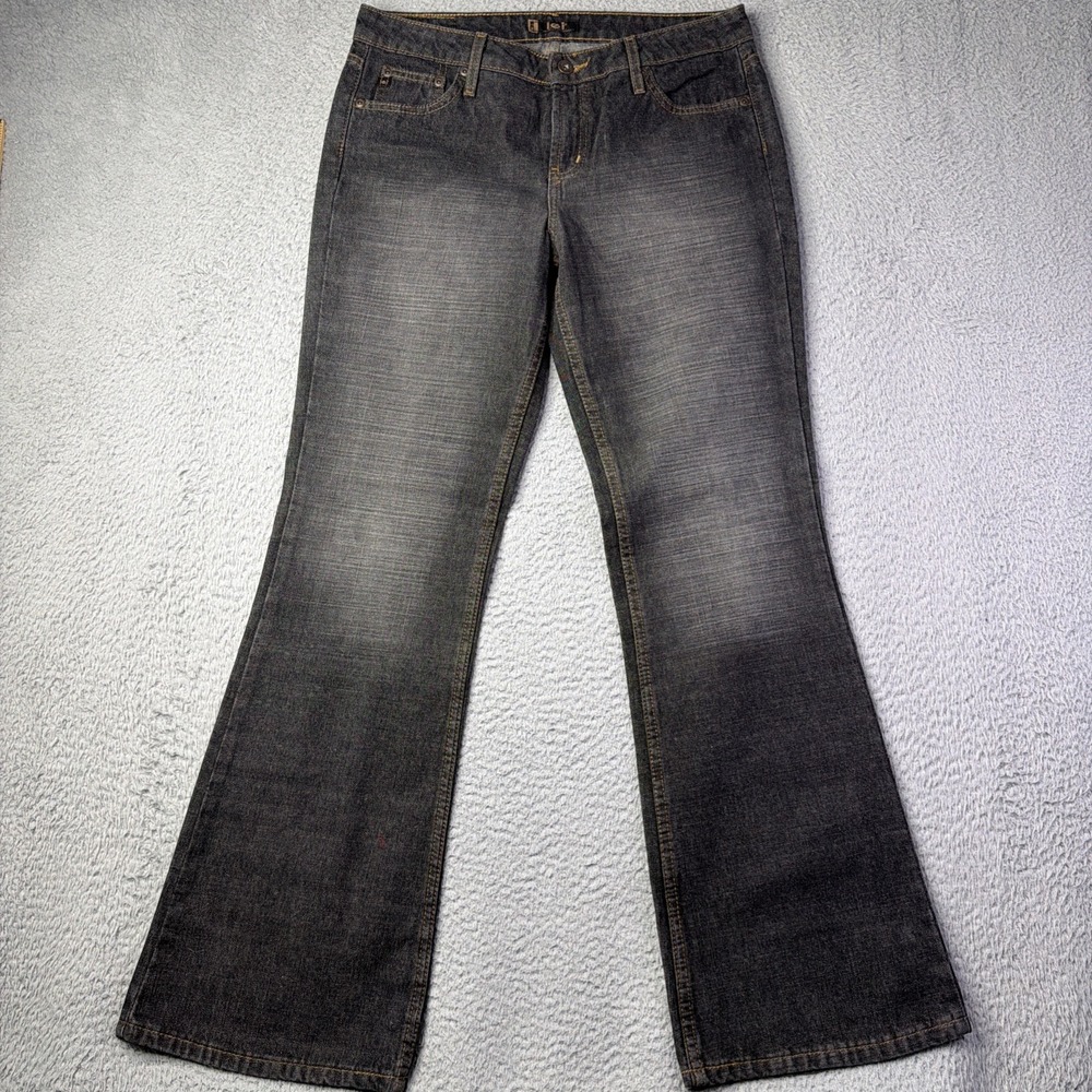 L.e.i. Pants Womens 11 Black Denim Jeans Mid Rise Boot Cut Cotton Blend 31x31